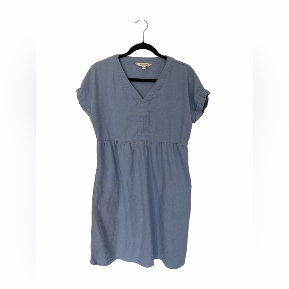 Briggs Light Blue V-Neck dress